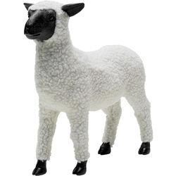 Figura decorativa Happy Sheep Wool blanco 28cm