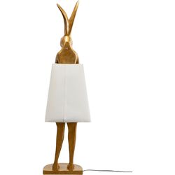 Lámpara pie Animal Rabbit Oro/Blanco 150cm