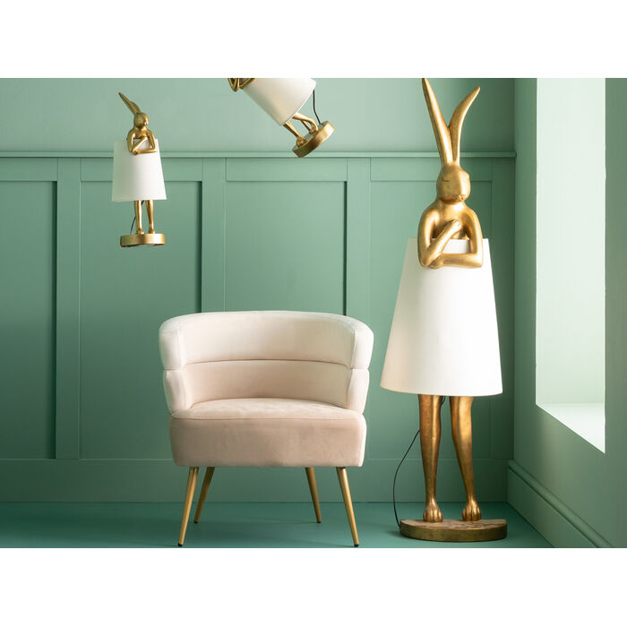 Stehleuchte Animal Rabbit Gold/Weiß 150cm