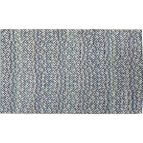 Outdoor Carpet Zigzag Blue 230x330cm