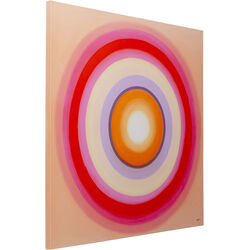 Immagine su tela Tendency Circle rosa 120x120cm