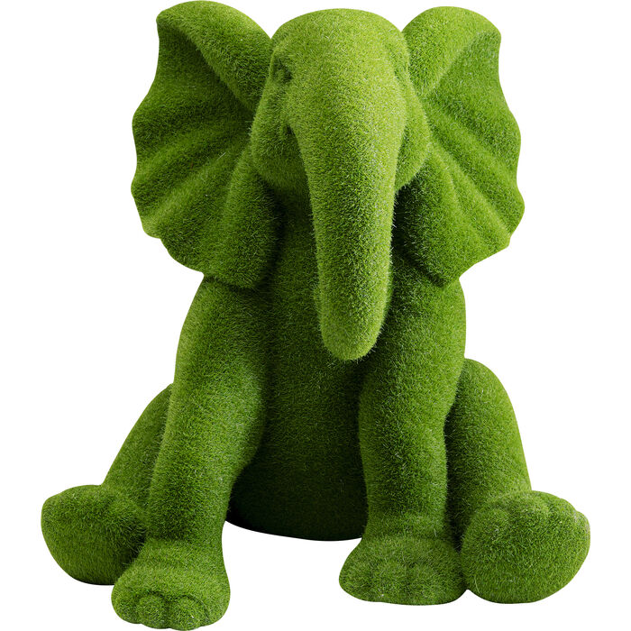 Figura Decorativa Elephant Flock Verde 18cm