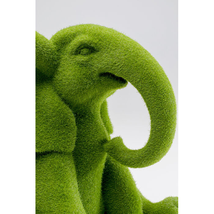 Figura Decorativa Elephant Flock Verde 18cm