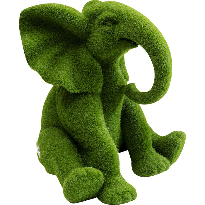 Figura Decorativa Elephant Flock Verde 18cm