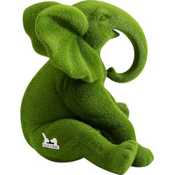 Figura Decorativa Elephant Flock Verde 18cm