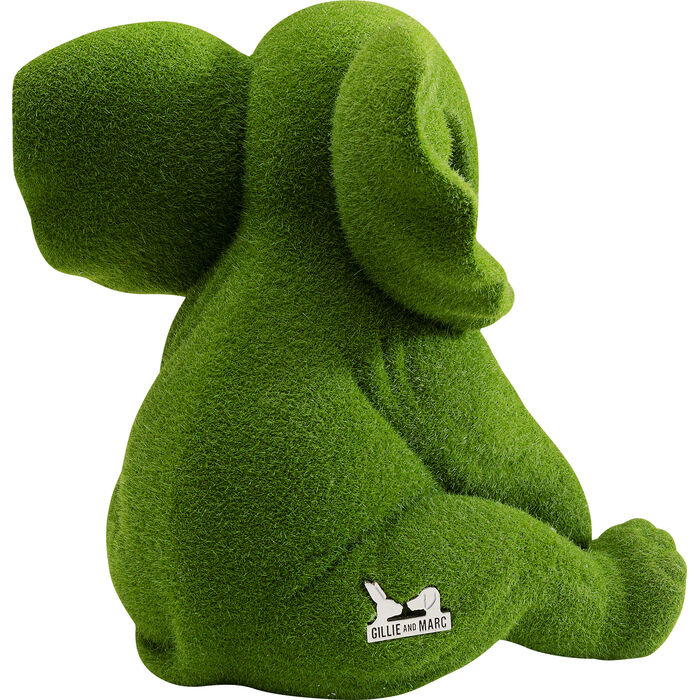 Figura Decorativa Elephant Flock Verde 18cm