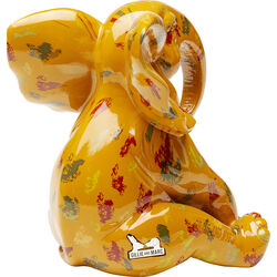 Deco Figurine Elephant Dots Yellow 18cm