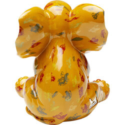 Deco Figurine Elephant Dots Yellow 18cm