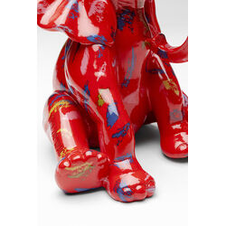 Figura decorativa Elefante Dots Rosso 18cm