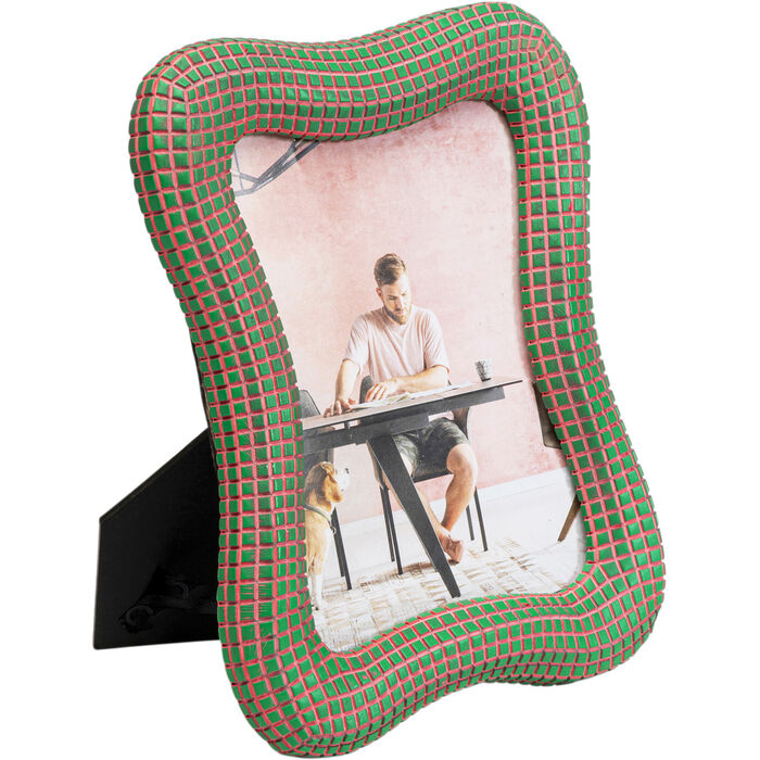 Picture Frame Wavy Green 13x18cm