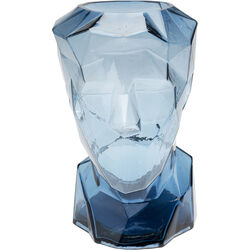Vase Prisma Face Blue 30cm