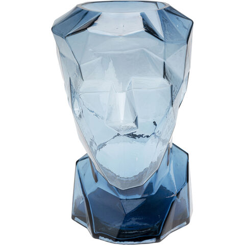 Vase Prisma Face bleu 30cm