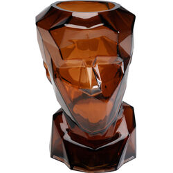 Vase Prisma Face Brown 30cm