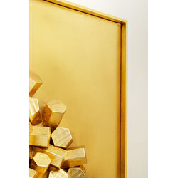 Wall Object Mikado Gold 120x120cm