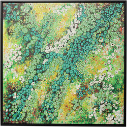 Cuadro enmarcado Top View Verde 100x100cm