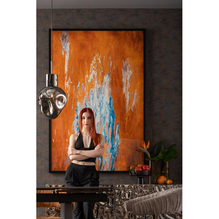 Framed Picture Artistas Orange 120x180cm