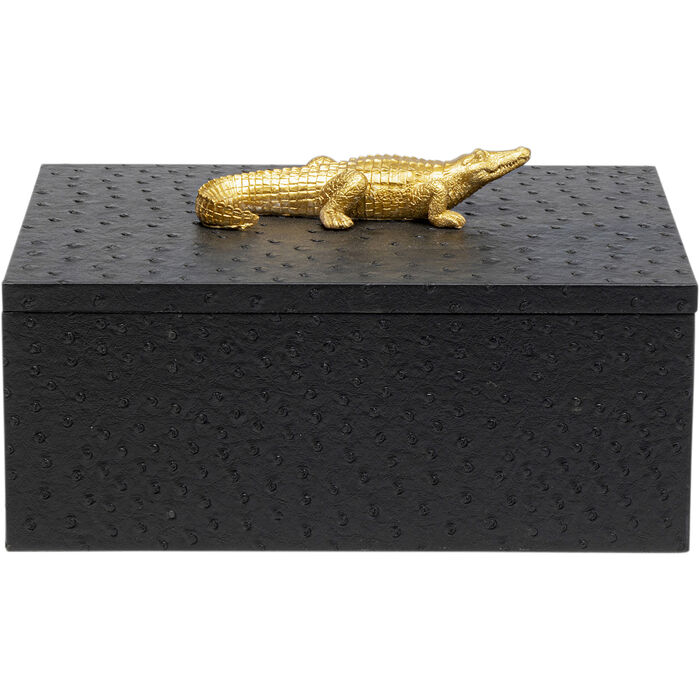 Caja Crocodile Negro (2/Set)