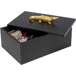 Caja Crocodile Negro (2/Set)