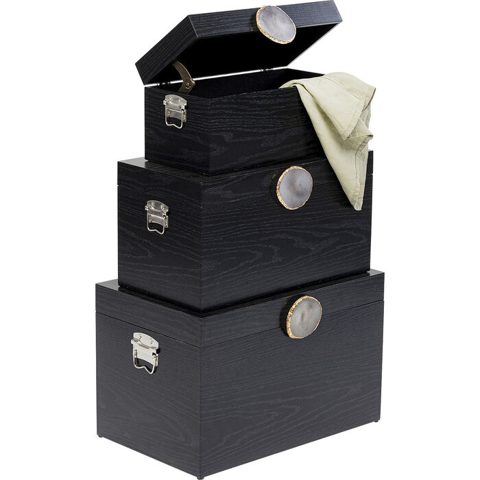 Box Nifty Black (3/Set)