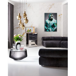56266 - Glass Picture Mister Gorilla Blue 60x90cm