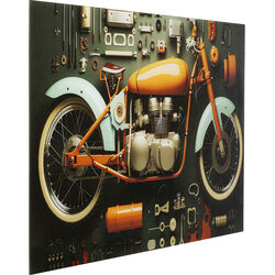 Quadro vetro Garage Motorbike 60x80cm