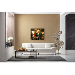 56270 - Quadro vetro Dog Family 110x90cm