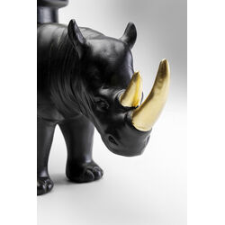 Deko Figur Rhino Schwarz 41cm