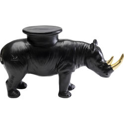 Deko Figur Rhino Schwarz 41cm