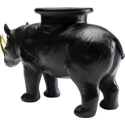 Deko Figur Rhino Schwarz 41cm