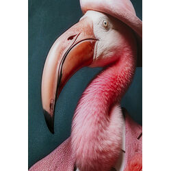 Quadro vetro Mister Flamingo 120x160cm