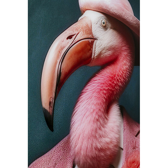 Glass Picture Mister Flamingo 120x160cm