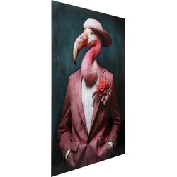 Quadro vetro Mister Flamingo 120x160cm