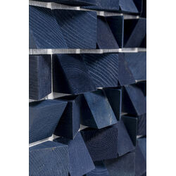 Gerahmtes Bild Origami Blau 74x104cm
