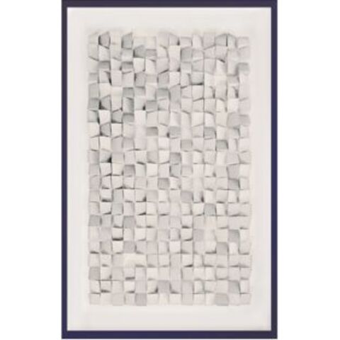 Framed Picture Origami White 74x104cm