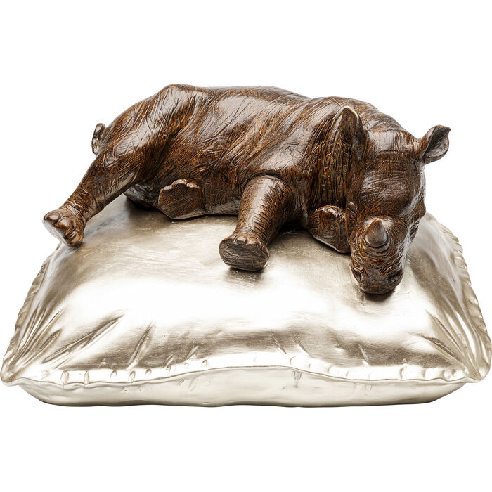 Figura Deco Sleeping Rhino 37cm