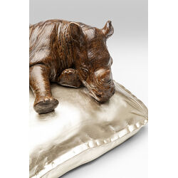 Figura Deco Sleeping Rhino 37cm