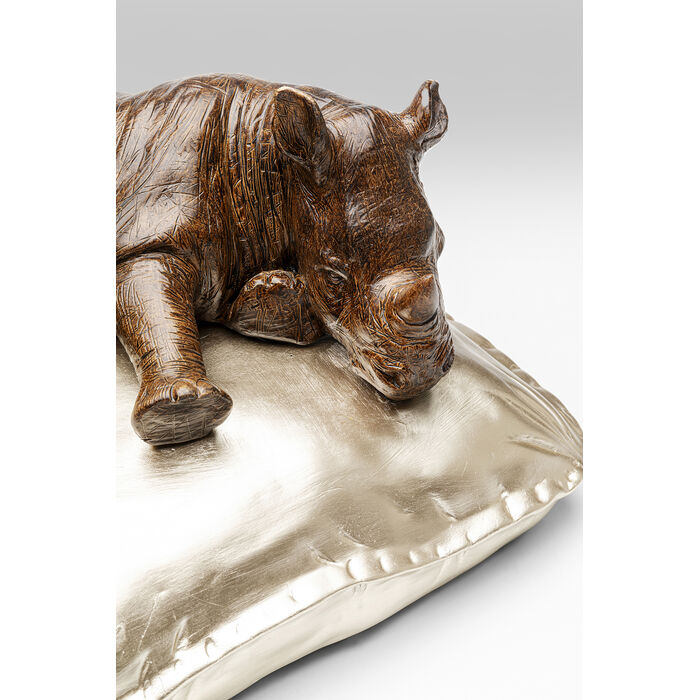 Figura Deco Sleeping Rhino 37cm