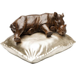 Figura Deco Sleeping Rhino 37cm