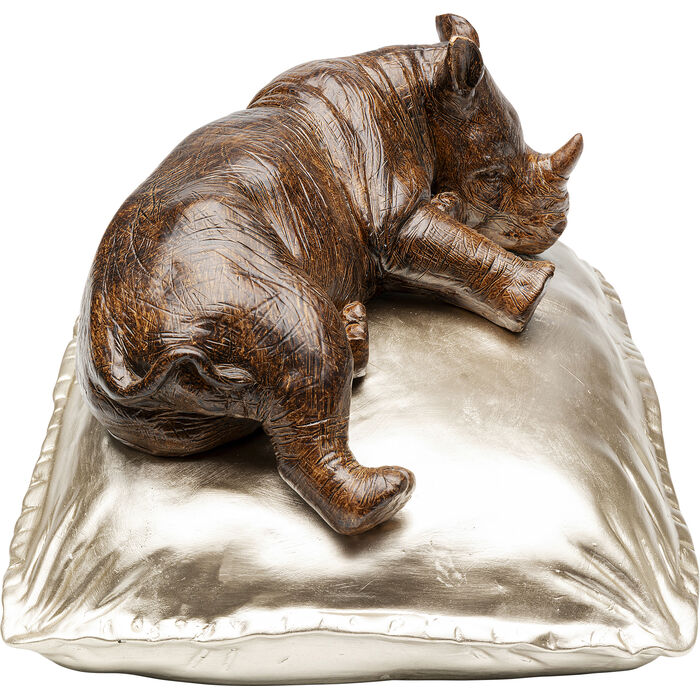 Figura Deco Sleeping Rhino 37cm