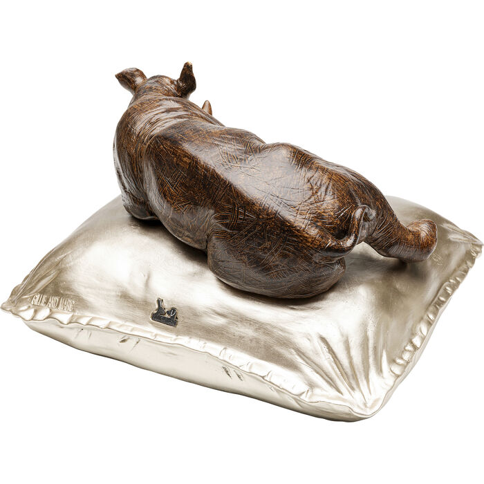 Figura Deco Sleeping Rhino 37cm