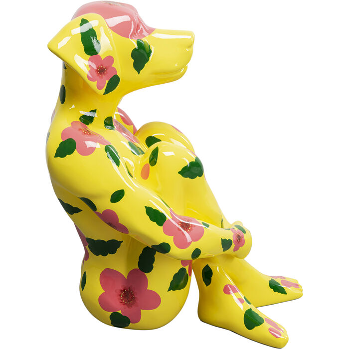 Deco Figurine Gangster Dog Yellow 80cm