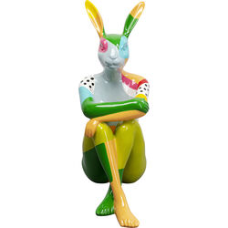56292 - Figurine décorative Gangster Rabbit colore 80cm