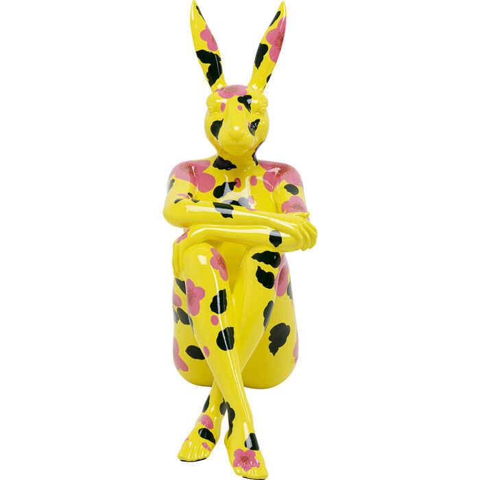 Figura Deco Rabbit Gillie Amarillo 80cm