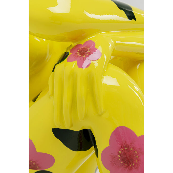 Figura Deco Rabbit Gillie Amarillo 80cm