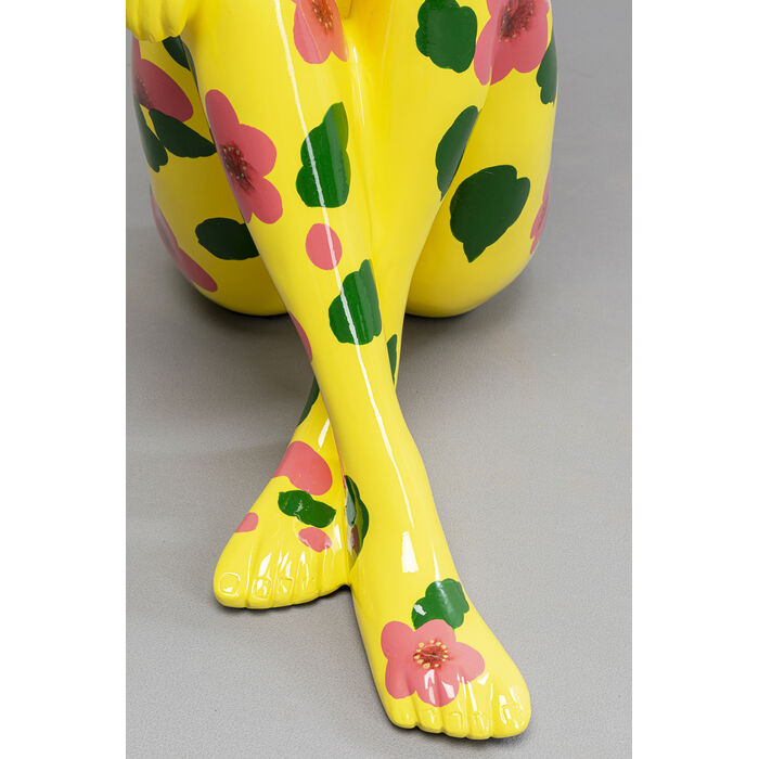 Figura Deco Rabbit Gillie Amarillo 80cm