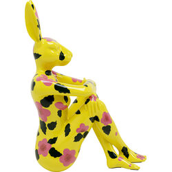 Figura Deco Rabbit Gillie Amarillo 80cm