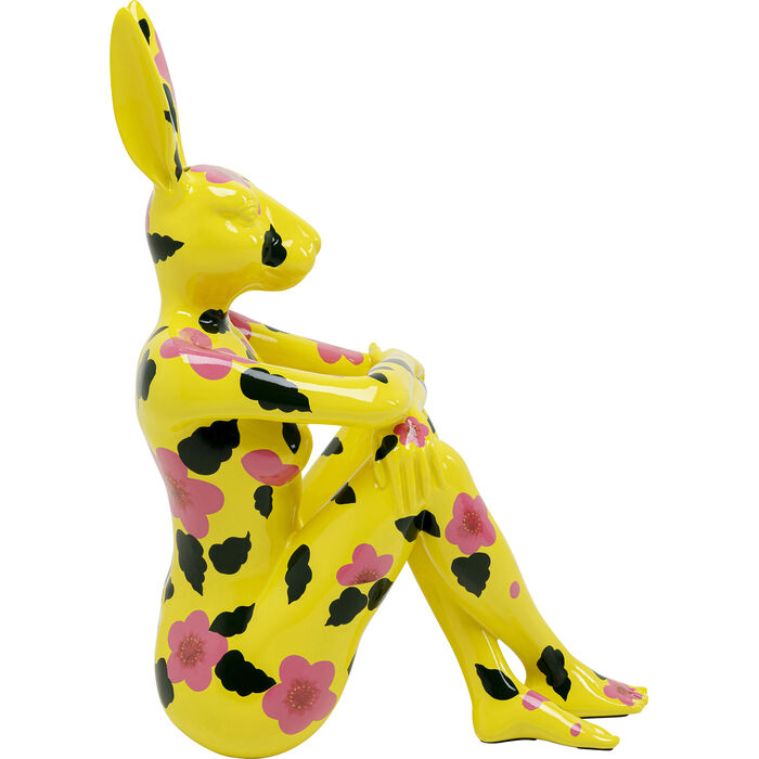 Figura Deco Rabbit Gillie Amarillo 80cm