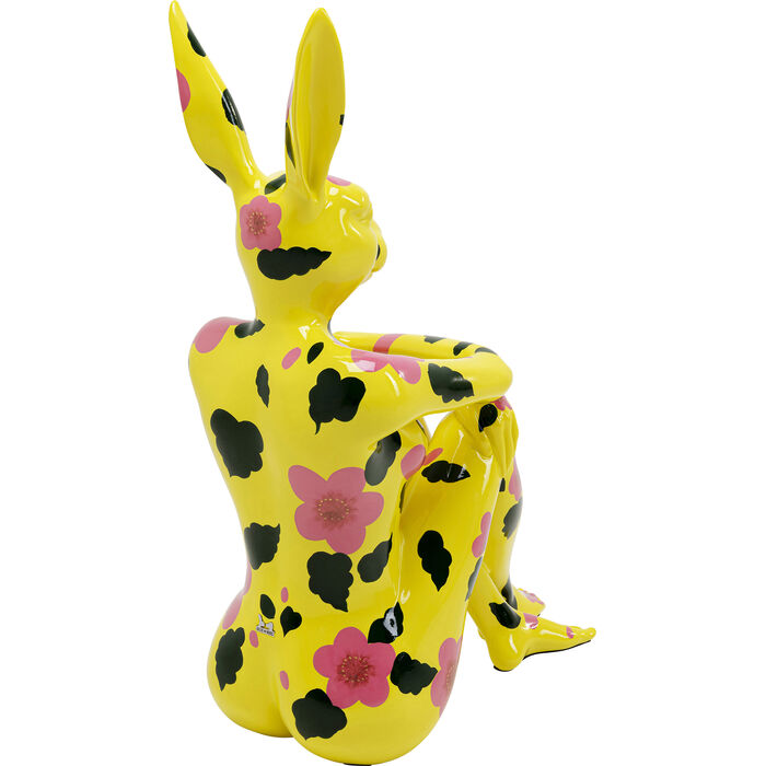 Figura Deco Rabbit Gillie Amarillo 80cm