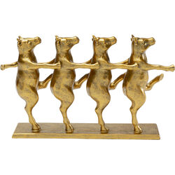 Figurine décorative Dancing Cows doré 40cm