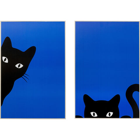 Framed Picture Ciao Gatto (2/Set)